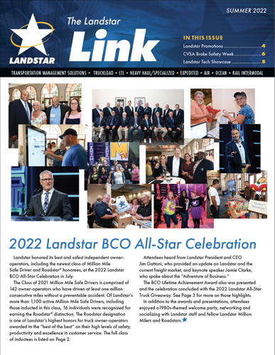 2022 Fall Landstar Link cover